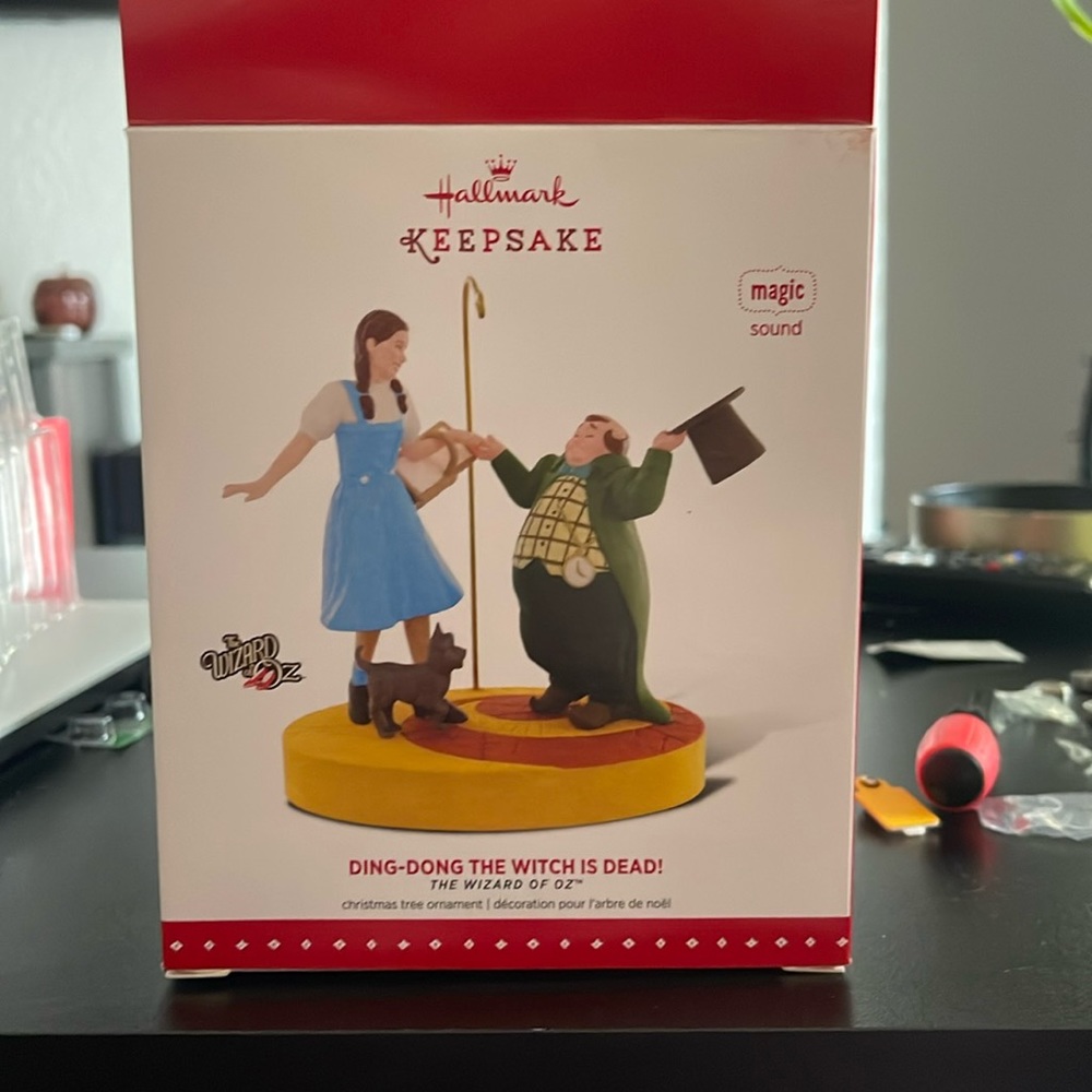 Wizard of Oz “Ding-Dong the witch is dead!” ornament.